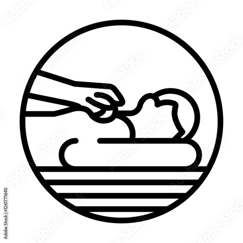 Massage Service Vector Icon