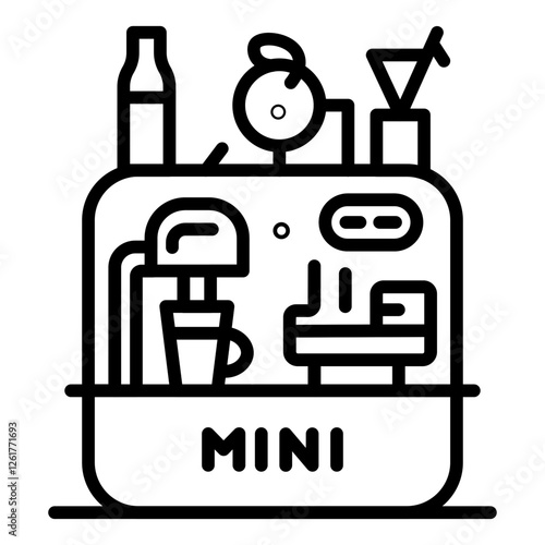 Minibar Vector Icon