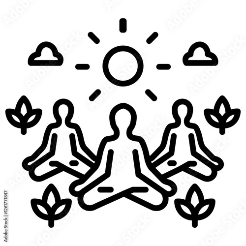 Yoga Classes Vector Icon