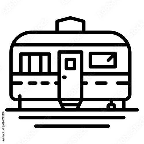 Mobile Home Vector Icon