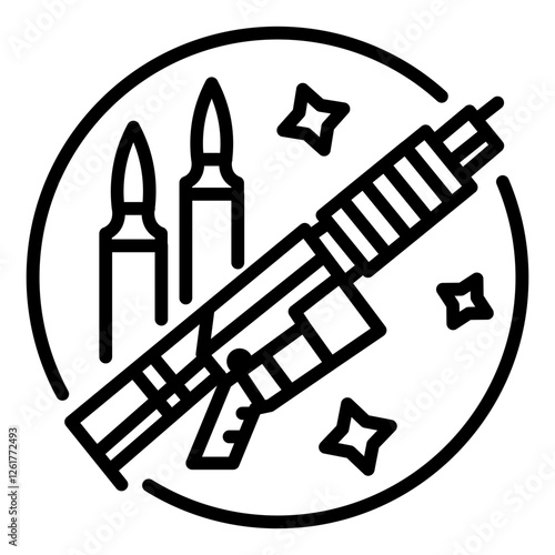 Ballistics Vector Icon