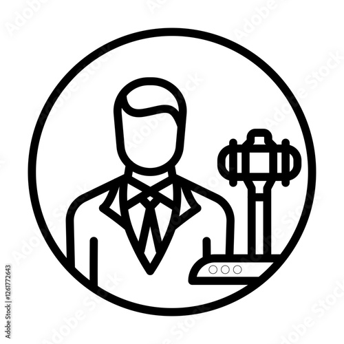 Defense Attorney Vector Icon