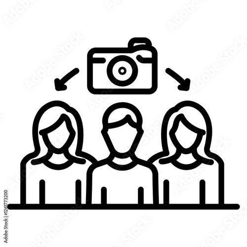 Influencer Collaboration Vector Icon