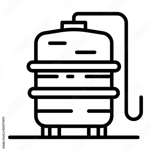 Water Tank Vector Icon