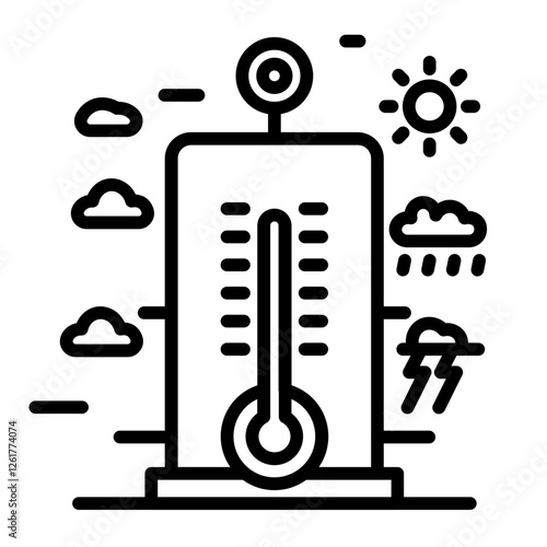 Weather Station Vector Icon