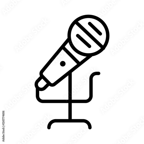 Boom Microphone Vector Icon