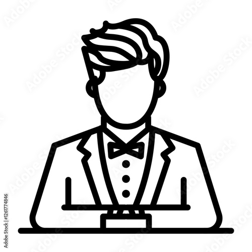 Film Festival Judge Vector Icon