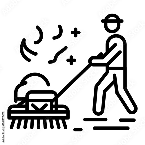 Street Sweeper Vector Icon
