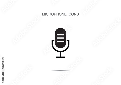 Microphone icons vector illustration on background