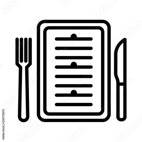 Wedding Dinner Menu Icon