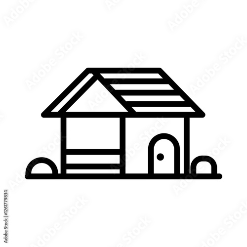 Chickens Coop Vector Icon