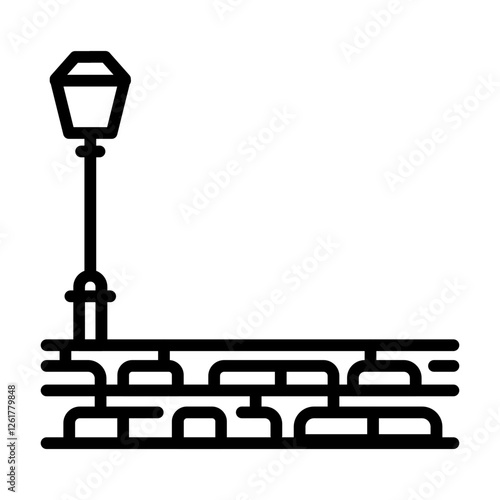 Cobbled Street Vector Icon