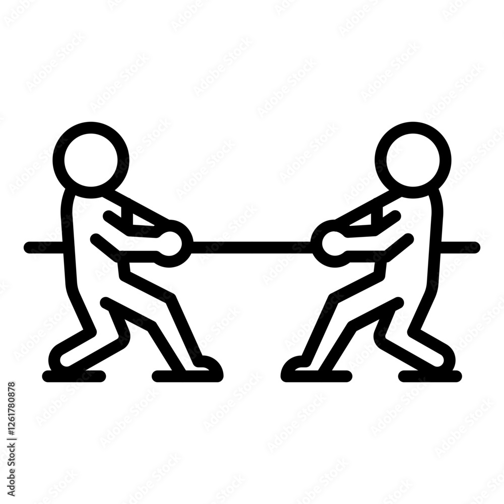 Tug of War Rope Icon Tug of War Rope Icon