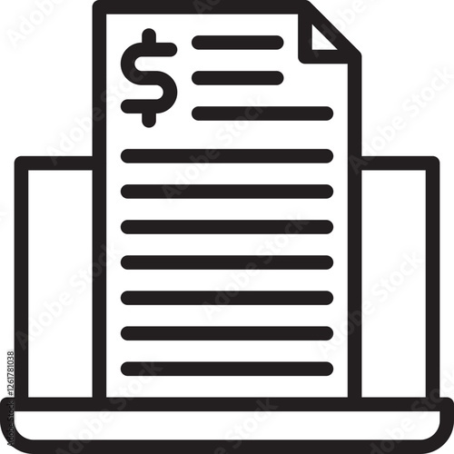 Expense Report Vector Icon