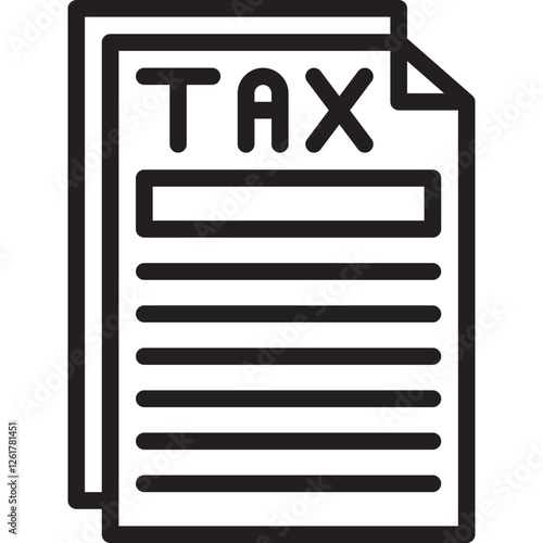 Tax Filing Vector Icon