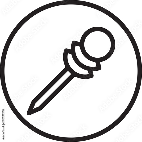 Lapel Pin Vector Icon