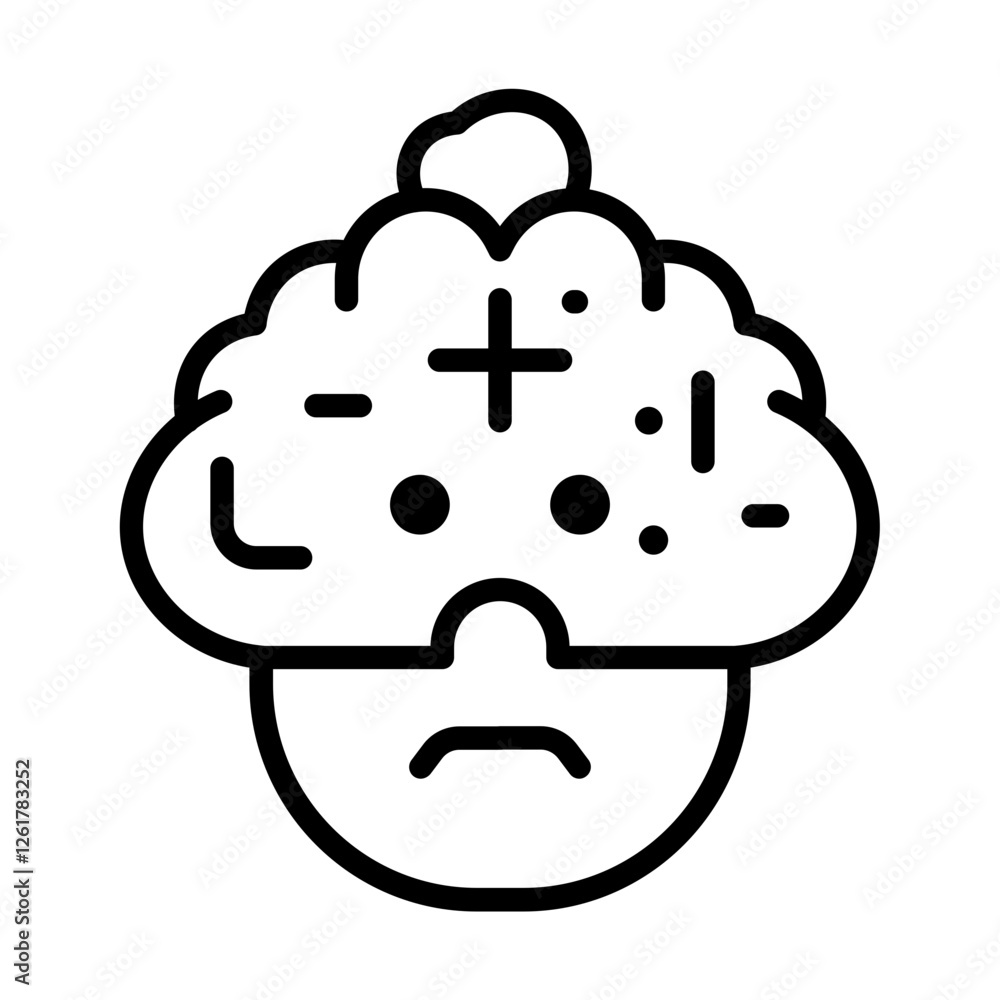 Suicidal Thoughts Icon Suicidal Thoughts Icon