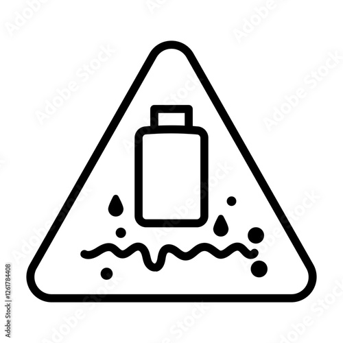 Chemical Spill Sign Icon