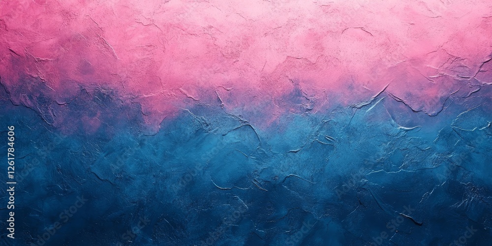 Fototapeta premium Abstract Gradient Flow with Blue and Pink with a Grainy Texture, Generative AI