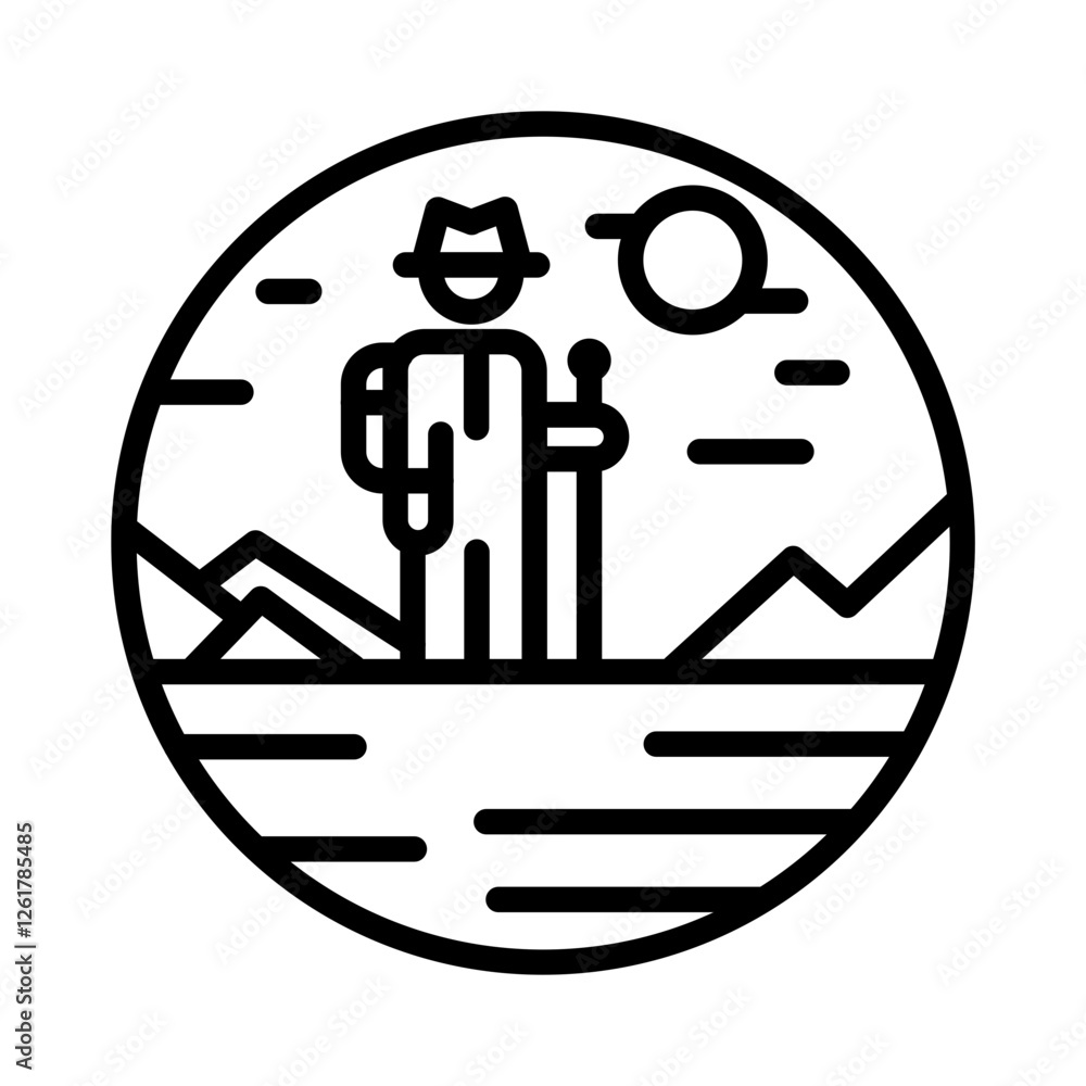 Exploration Seismic Survey Icon