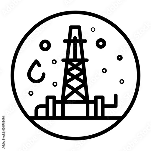 Hydraulic Fracturing Icon