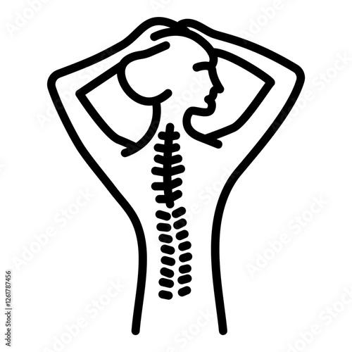 Spine Stretch Icon