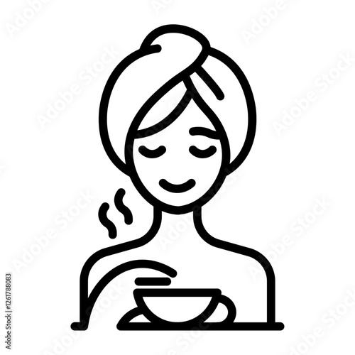 Hair Towel Wrap Icon