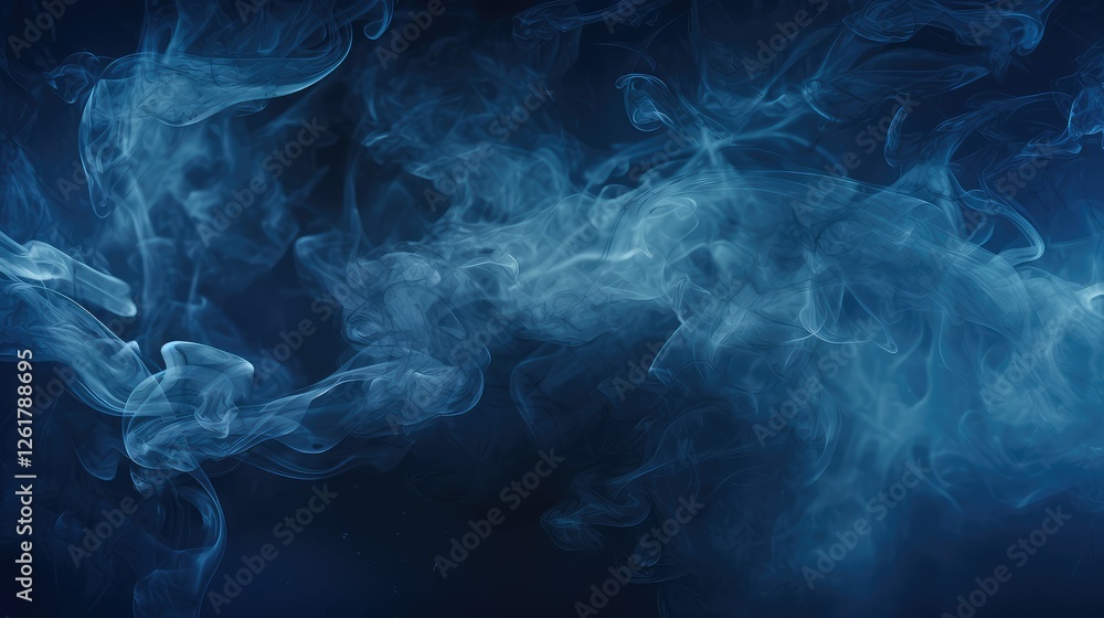 Obraz premium texture dark blue smoke background