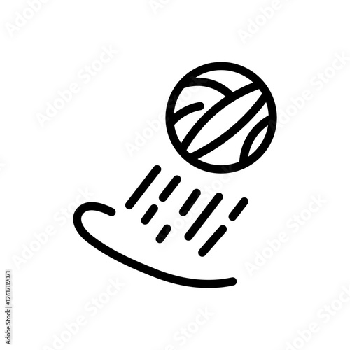 Ball Drop Vector Icon