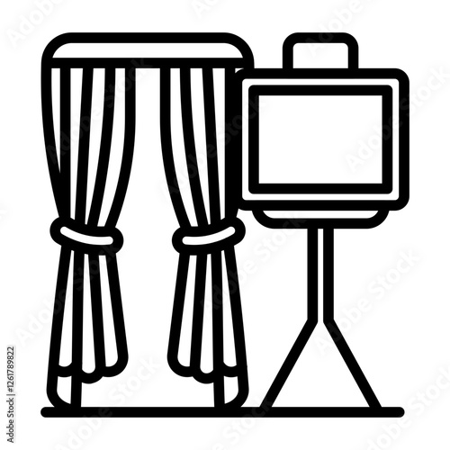 Photo Booth Props Vector Icon