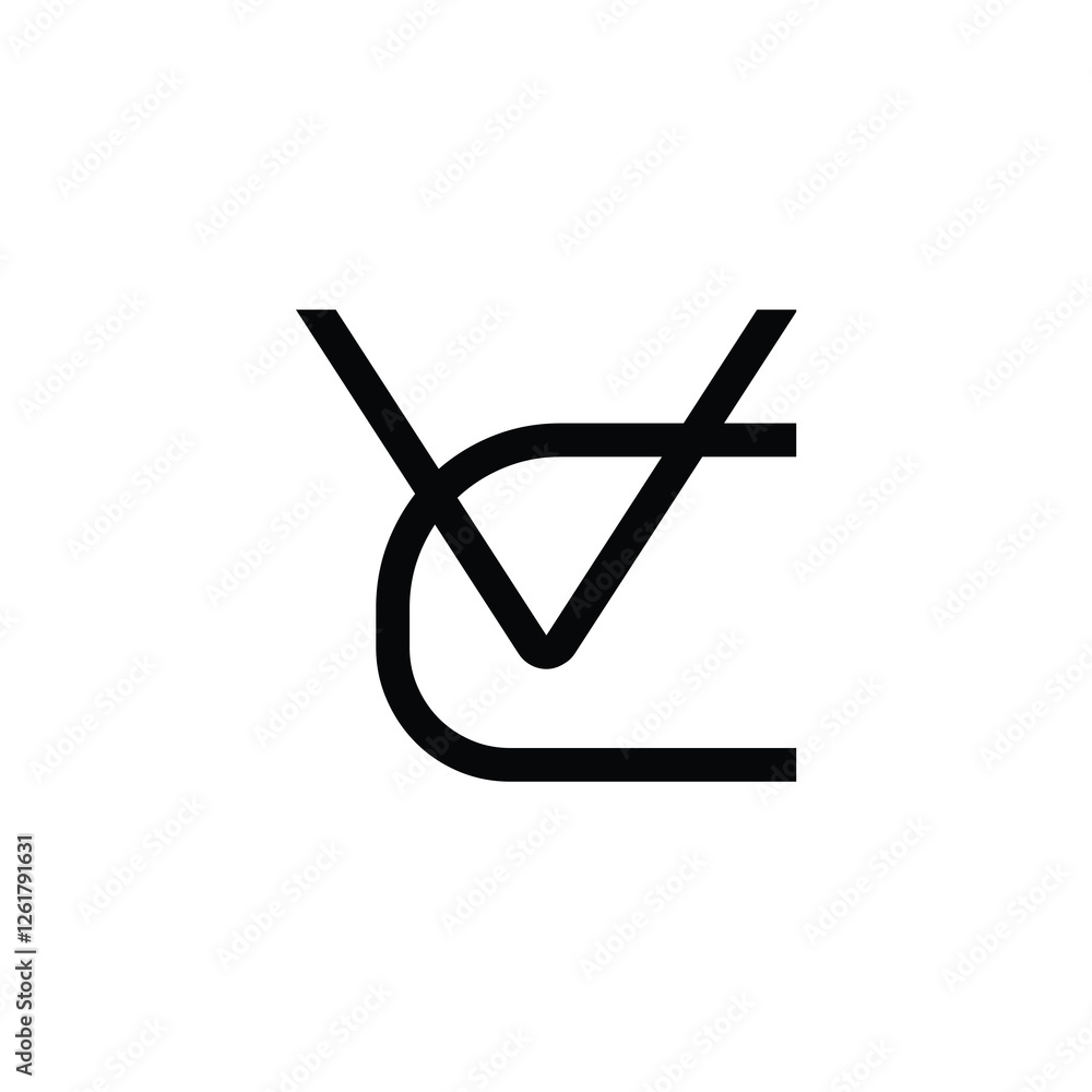 VC monogram logo design letter text name symbol monochrome logotype alphabet character simple logo VC monogram logo design letter text name symbol monochrome logotype alphabet character simple logo
