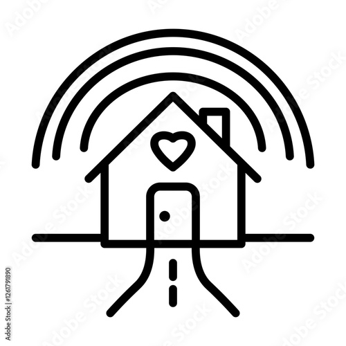 Asylum Shelter Icon