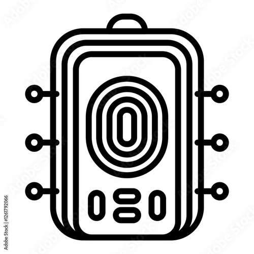 Fingerprint Scanner Icon