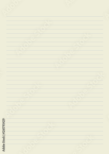 Clean simple lined paper,  paper, sheet, letter, paper background. Vector. Notebook, writing paper, seamless, page, cloth, chart, school book, paper. graphic, design background. Simple paper. 