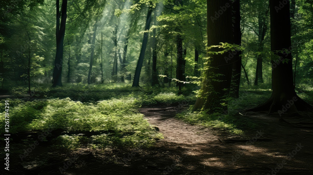 Obraz premium sunlight forest textures