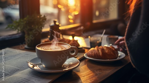 table coffee and breakfast photo