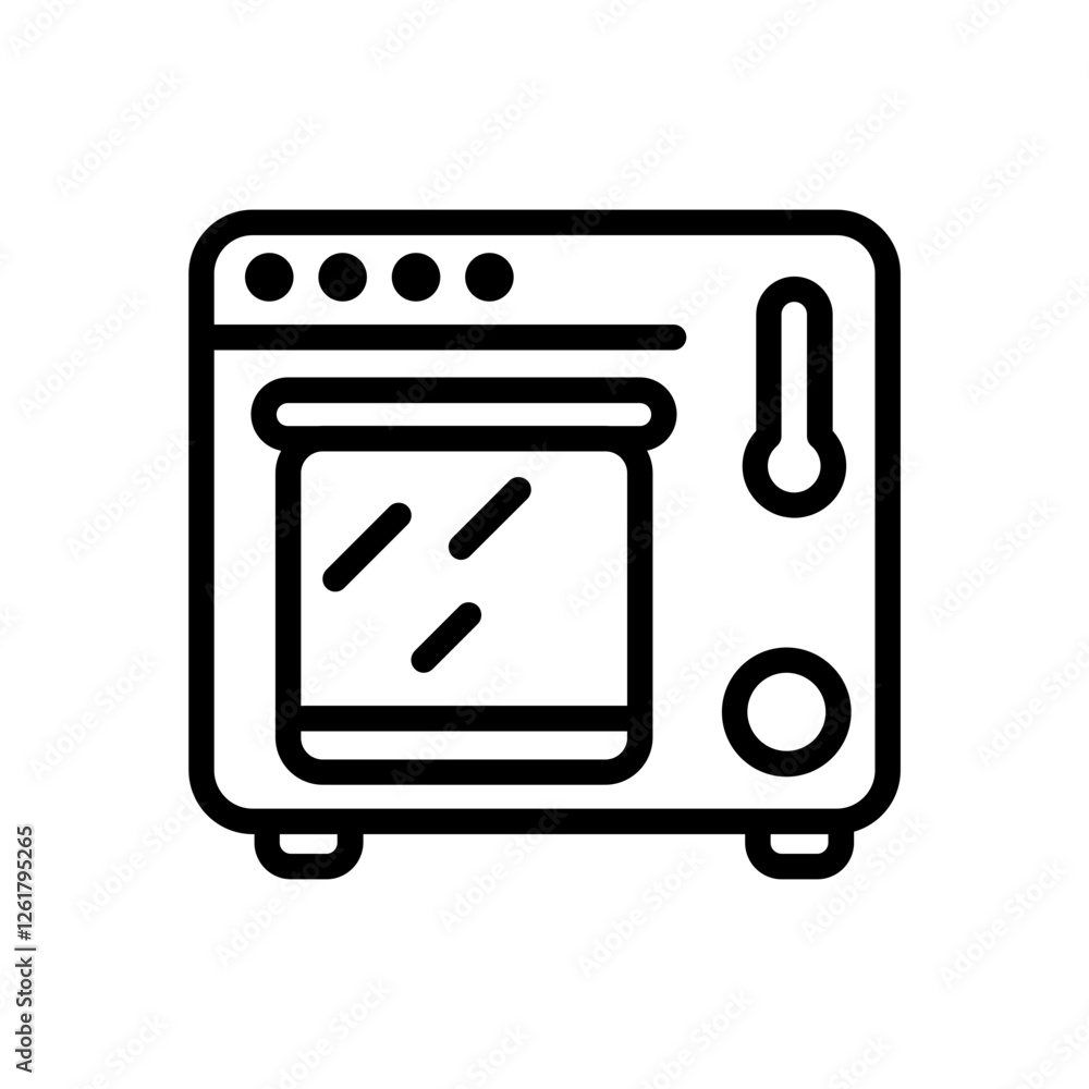 Heat Treatment Oven Icon