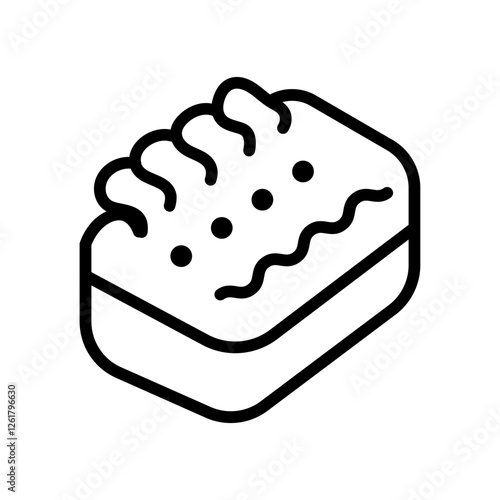 Body Scrubber Vector Icon