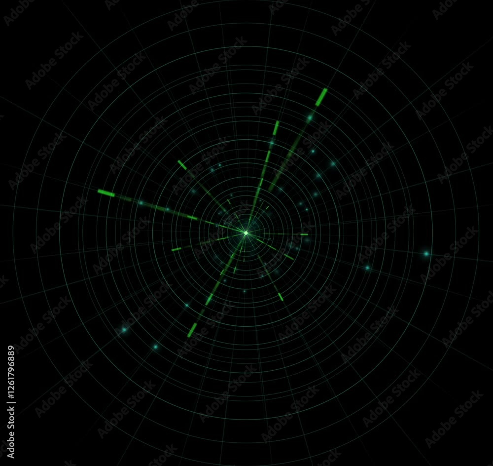 A cyberpunkish slightly gritty radar grid with erratic pulses. A cyberpunkish slightly gritty radar grid with erratic pulses.