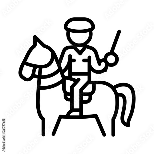 Mounted Police Vector Icon