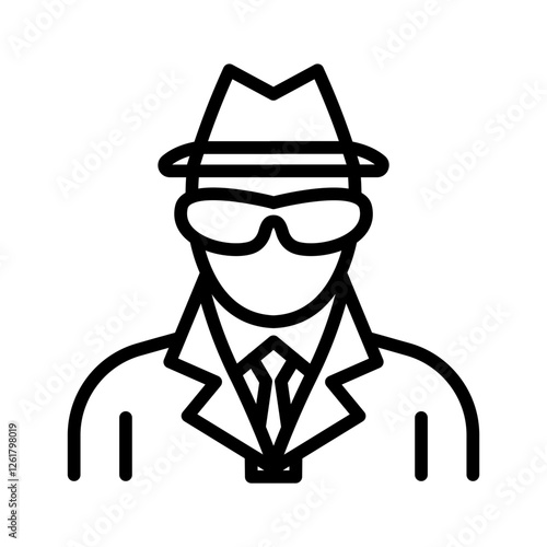 Undercover Police Vector Icon