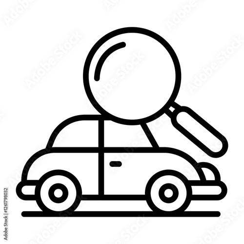 Undercover Car Vector Icon