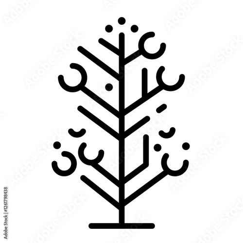 Snow Covered Tree Icon