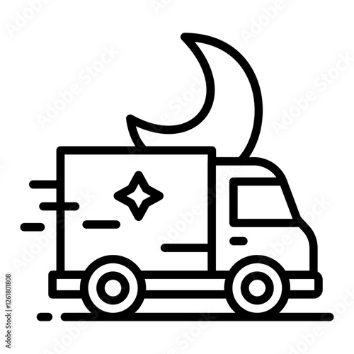 Overnight Delivery Vector Icon