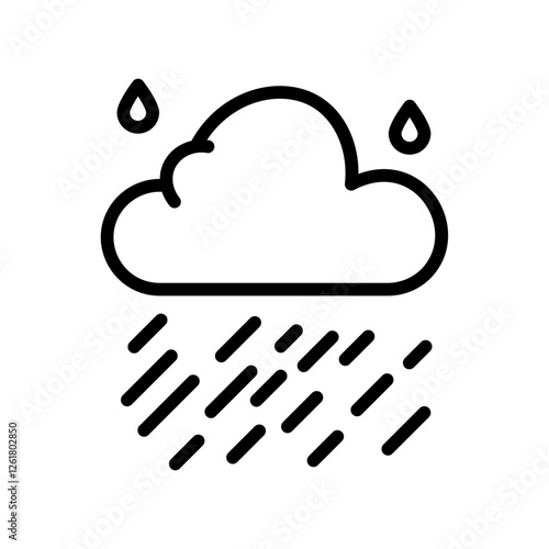 Drizzle Vector Icon