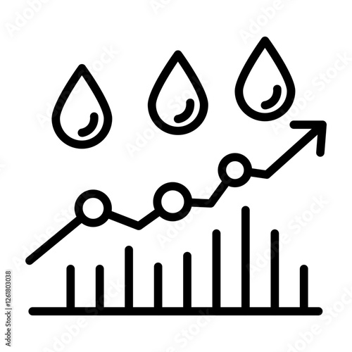 Humidity Rising Vector Icon