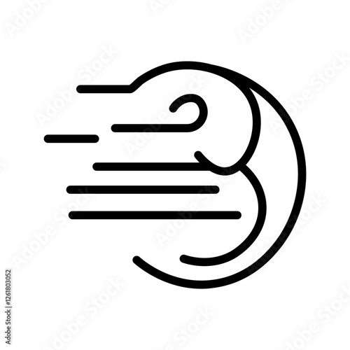 High Winds Vector Icon