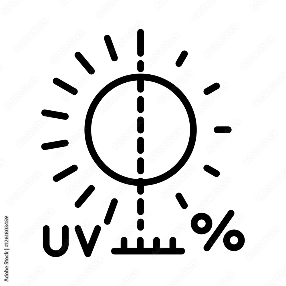 UV Index Vector Icon UV Index Vector Icon