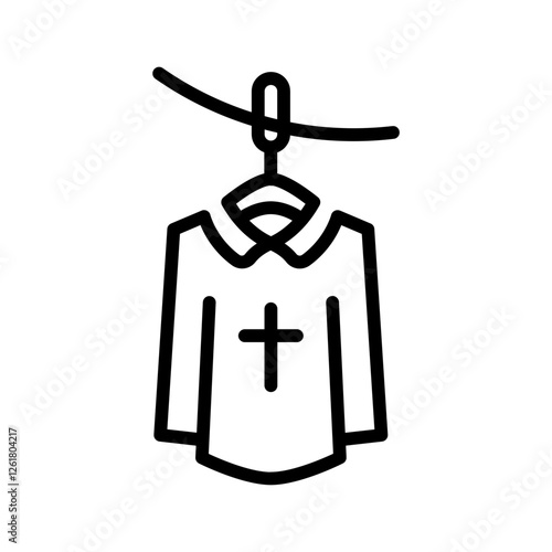 Mourning Clothes Vector Icon