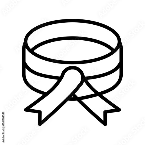 Mourning Band Vector Icon